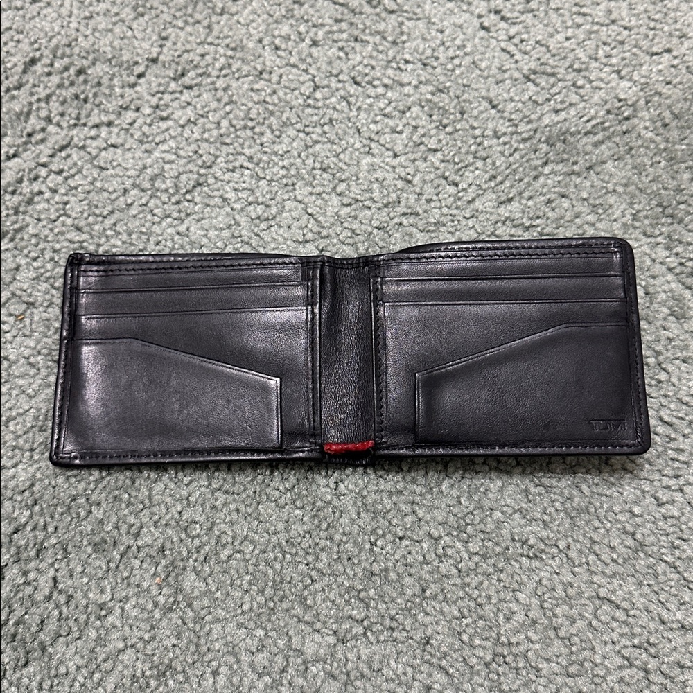 Tumi Alpha Double Billfold Wallet - Black Nylon / Leather - Picture 3 of 8
